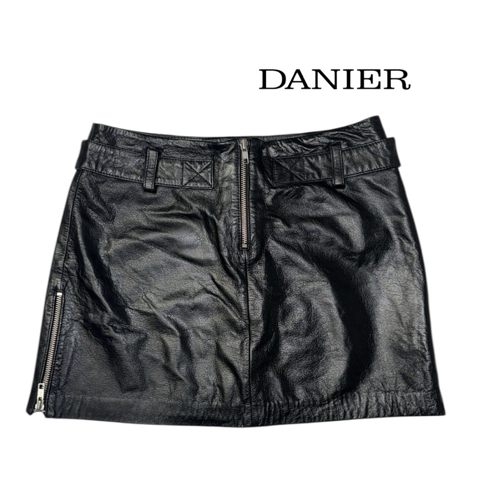 Danier leather mini skirt